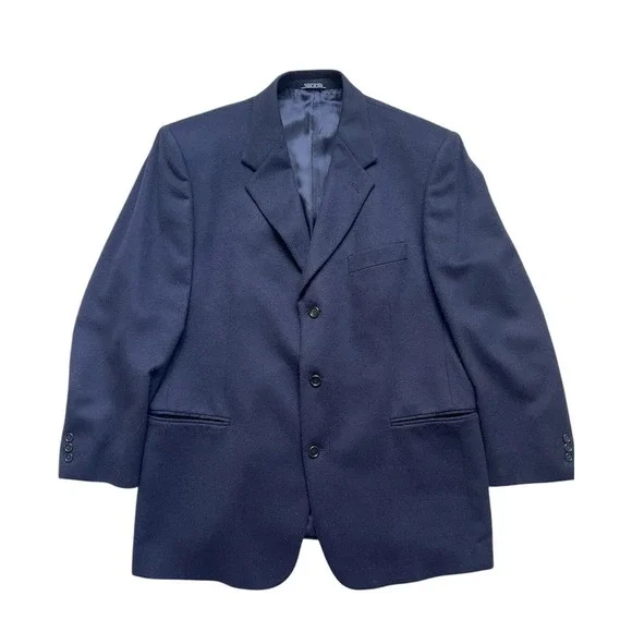 Today'sMan Pure Cashmere Blazer Made In Italy R44 Inch Deep Navy - Picture 4 of 16